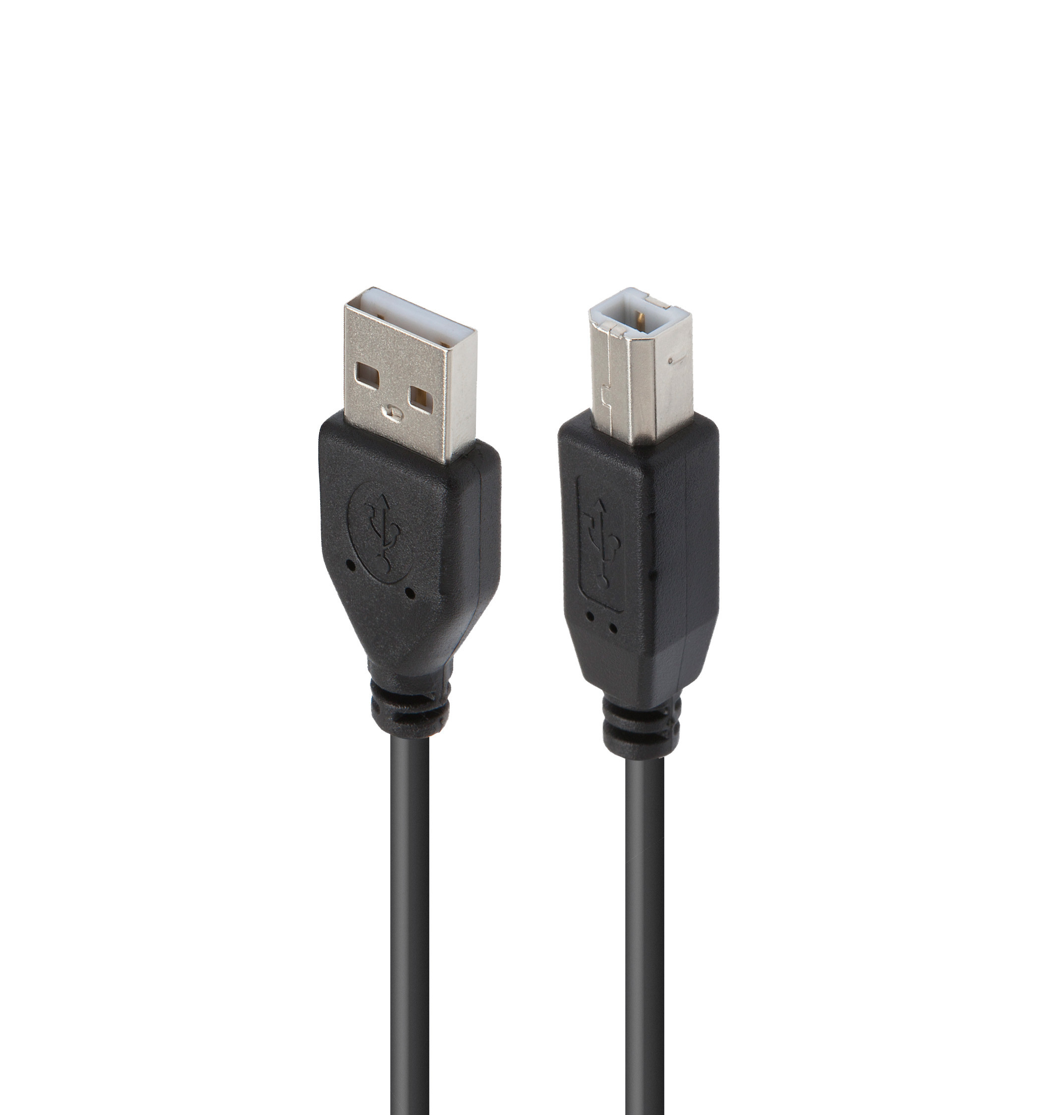 CÂBLE USB-A / USB-B 2.0, USB 2.0, M / M, NOIR, 1.8M