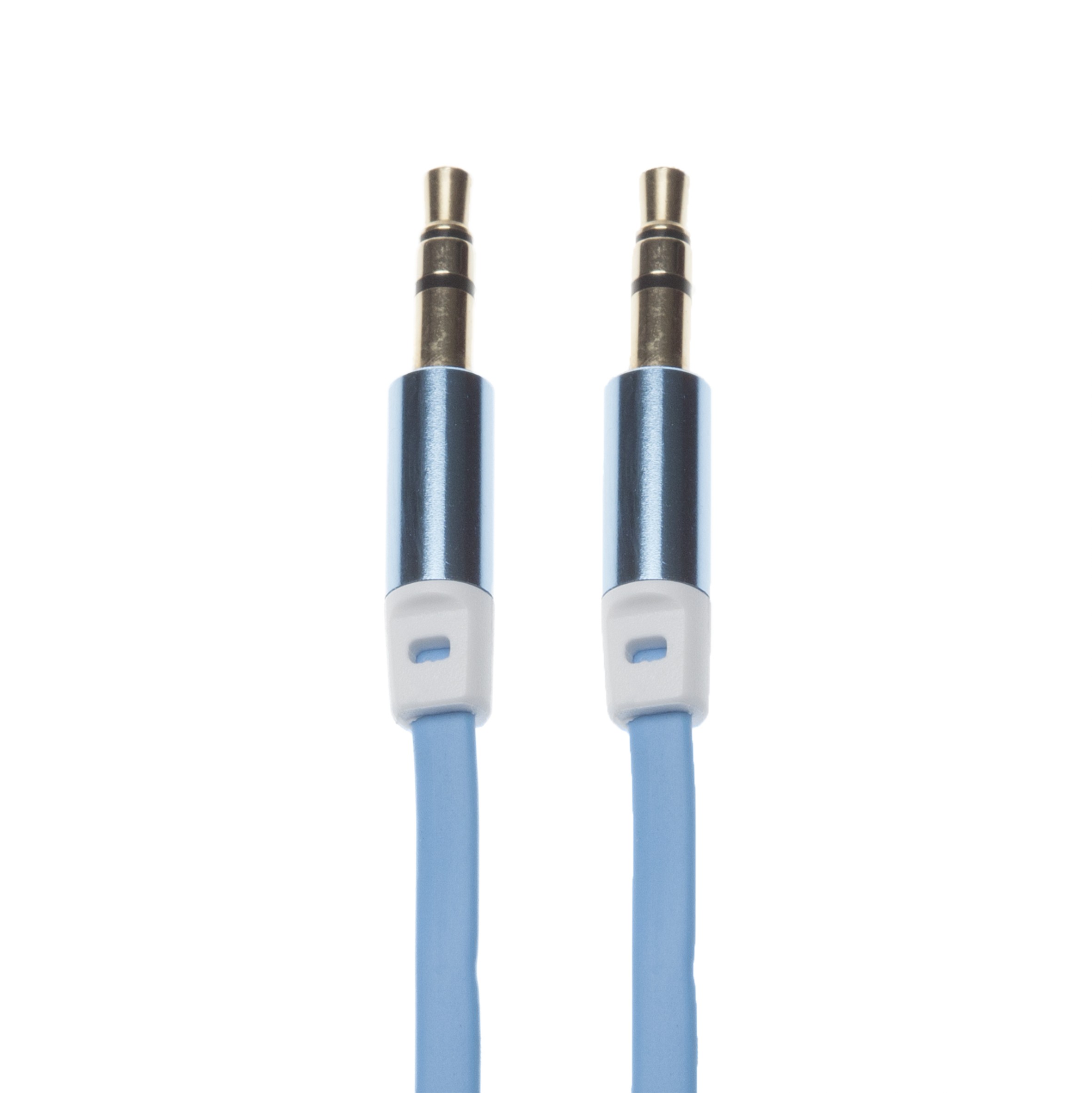 CABLE PLAT JACK 3.5 MALE / MALE 2M BLEU
