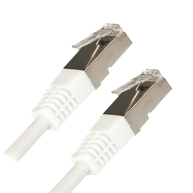 CÂBLE RJ45, CAT 5, F/UTP, DROIT, BLANC, 15M