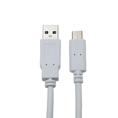 CORDON USB 3.0 USB-A/TYPE-C MÂLE/MÂLE BLANC 1M