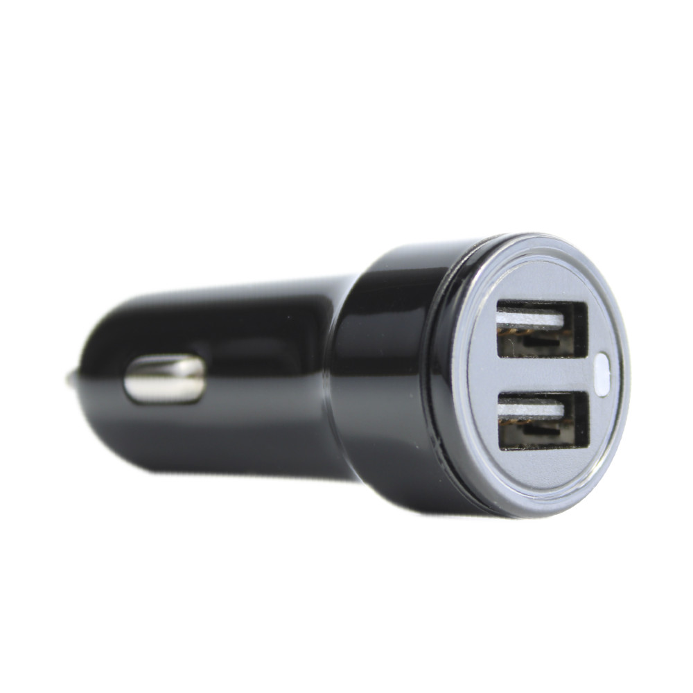 CHARGEUR ALLUME-CIGARE 2USB 3.1A NOIR