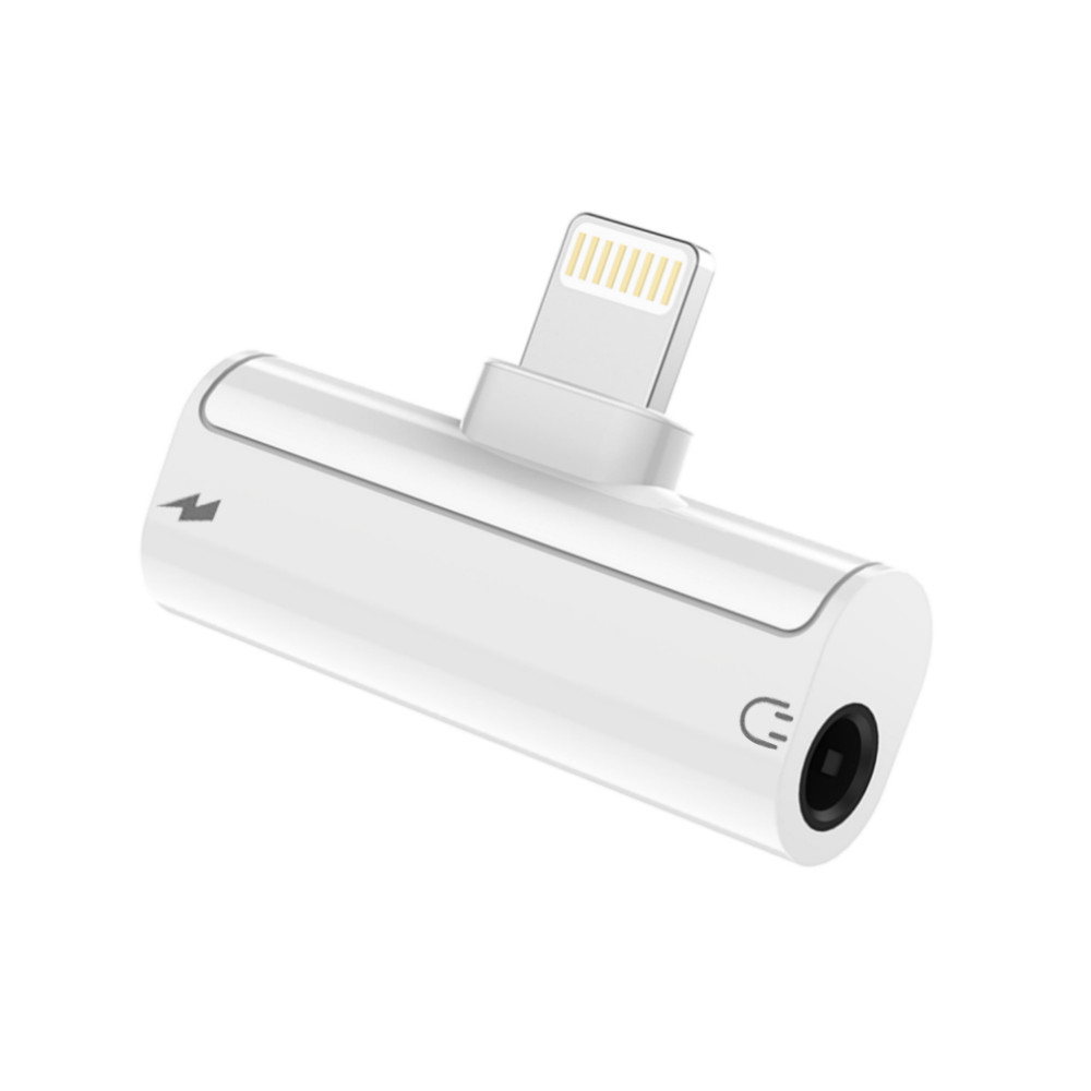 ADAPTATEUR LIGHTNING / JACK 3.5 / LIGHTNING, M / F / F, BLANC