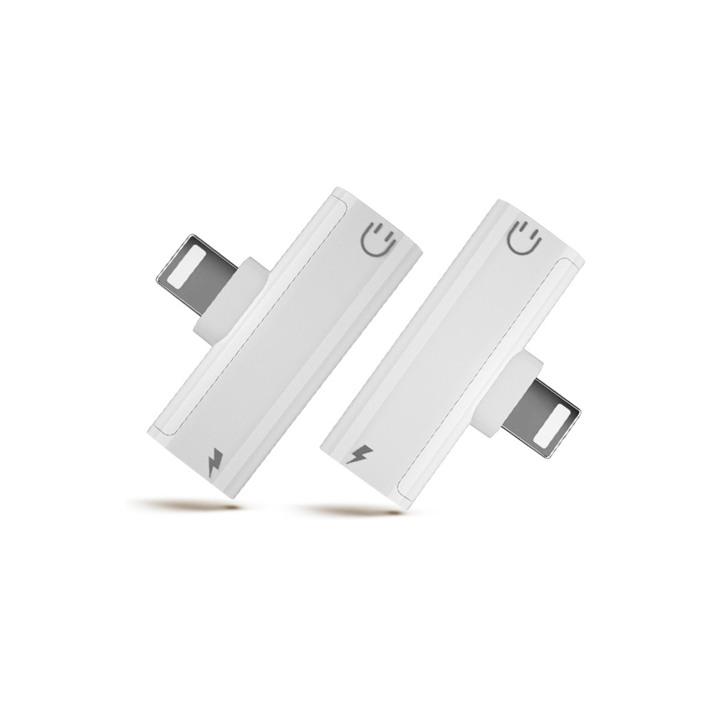 ADAPTATEUR LIGHTNING / JACK 3.5 / LIGHTNING, M / F / F, BLANC