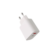 CHARGEUR SECTEUR, GAN, DUAL, 1 USB-C / 1 USB-A, PD 33W, BLANC