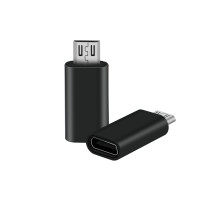 ADAPTATEUR USB-C / USB-A, USB 3.0, M / F, METAL, NOIR