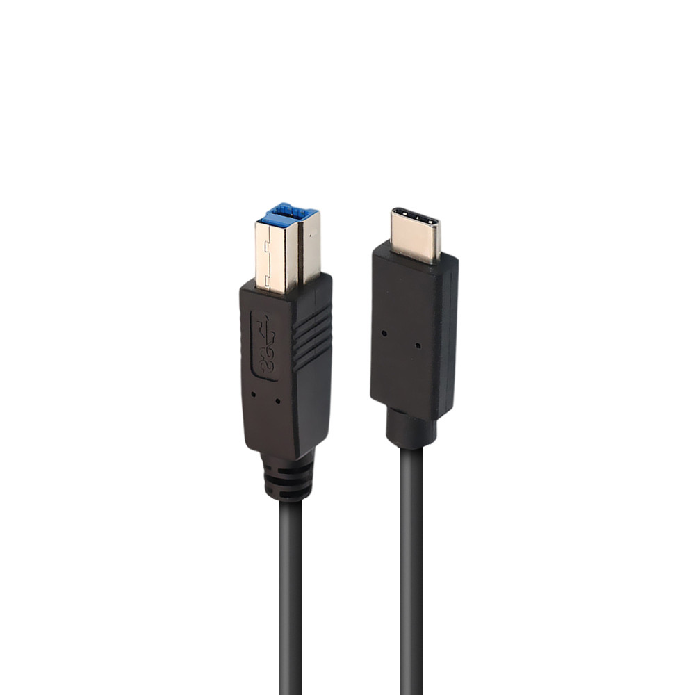 CÂBLE USB-C / USB-B 3.0, USB 3.0, M / M, NOIR, 2M