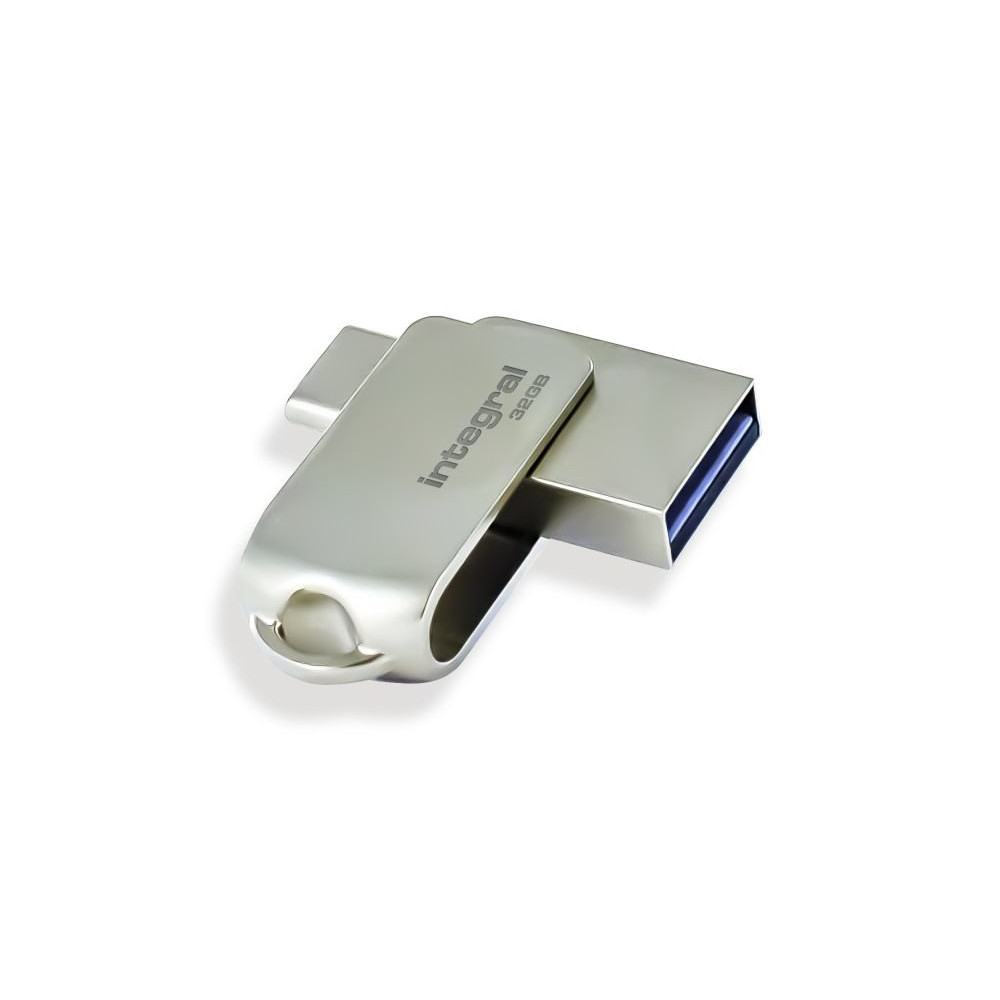 CLÉ USB-A USB-C DUAL 32GB METAL