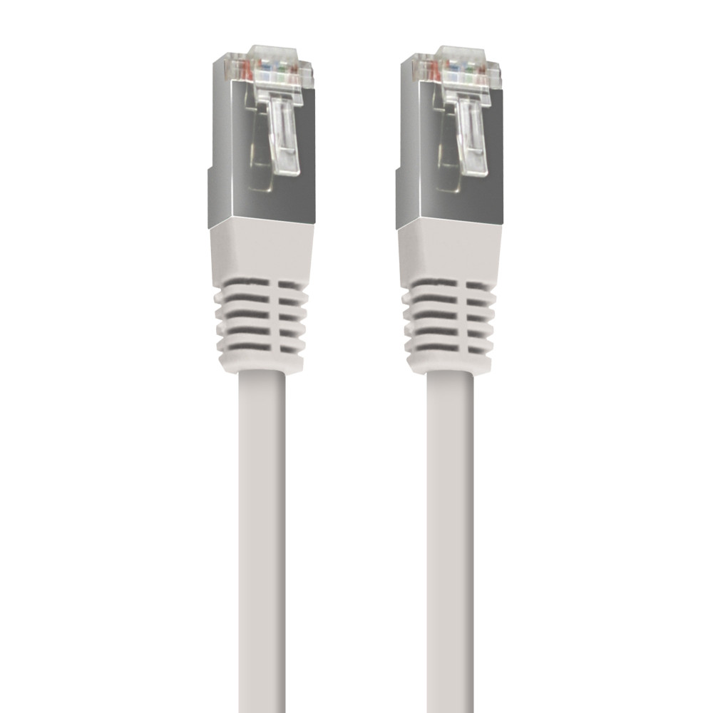 CÂBLE RJ45, CAT 6, F/UTP, DROIT, BLANC, 5M