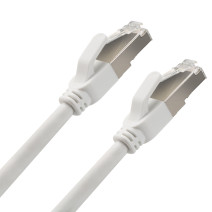 CÂBLE RJ45, CAT 6, F/UTP, DROIT, BLANC, 3M