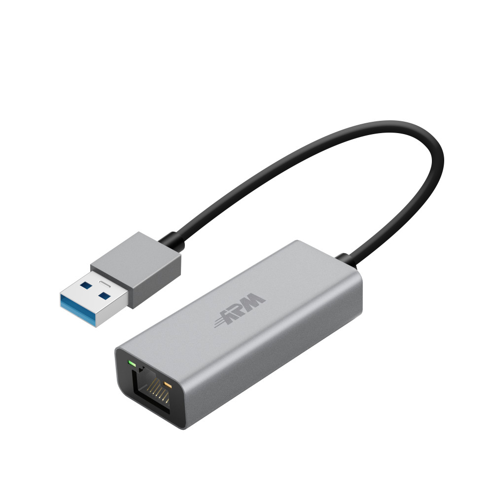 ADAPTATEUR USB-A / RJ45, GIGABIT, USB 3.0, M / F, ALUMINIUM