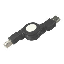 CABLE USB AB M/M RETRACTABLE 