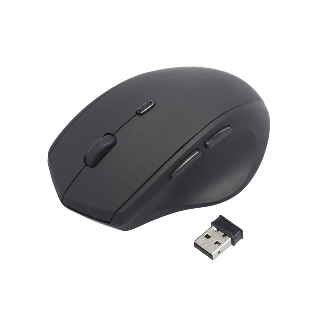 SOURIS SANS FIL RUBBER NOIRE 1600 DPI