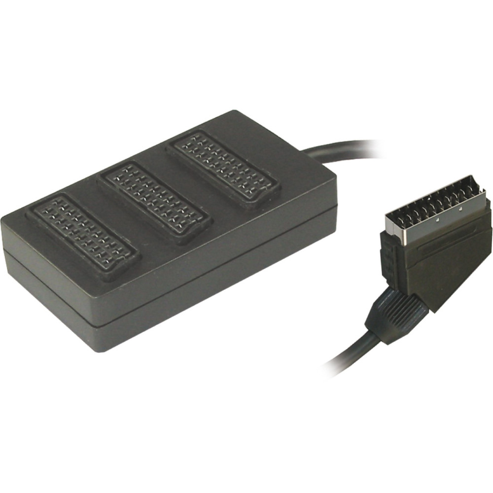 Adaptateur péritel 3XRCA PSVID09 - Noir POSS