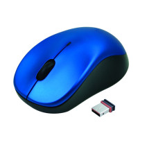 SOURIS OPTIQUE SANS FIL BLEUE