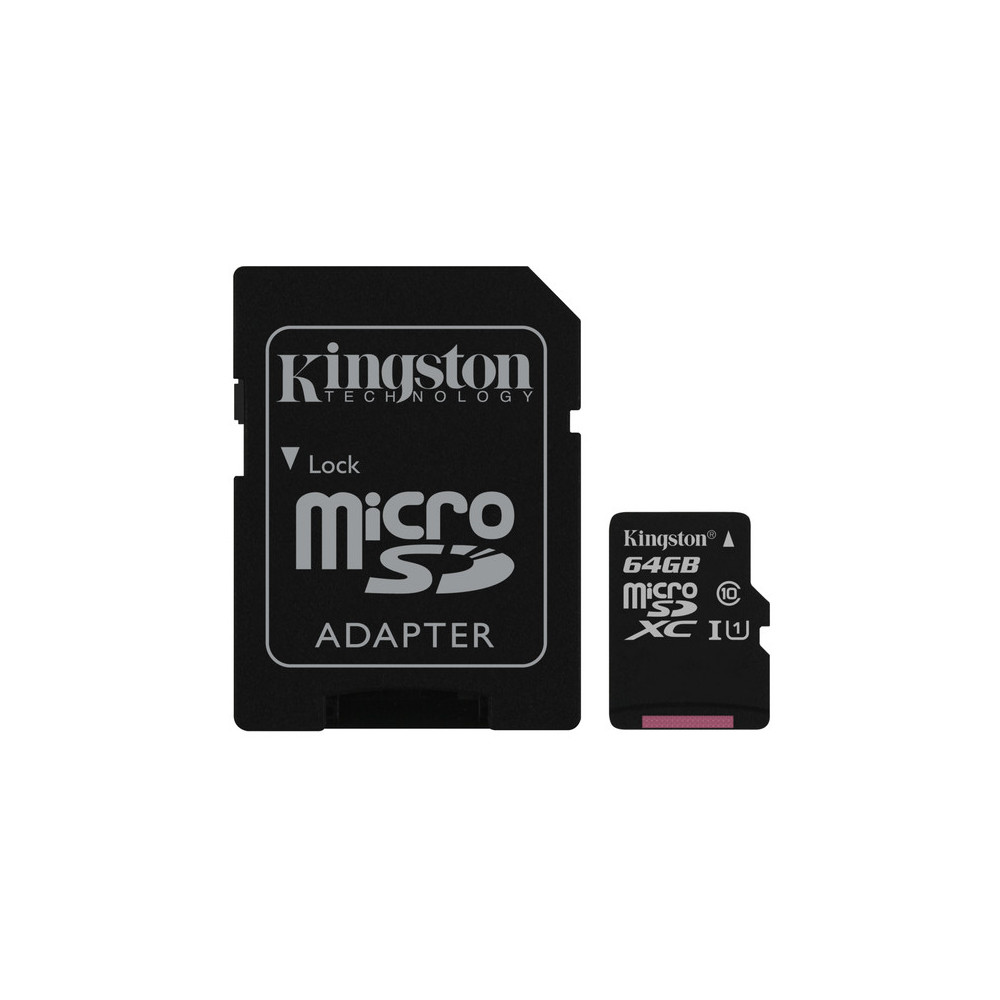 CARTES MICRO SD + ADAPTATEUR 64 GB