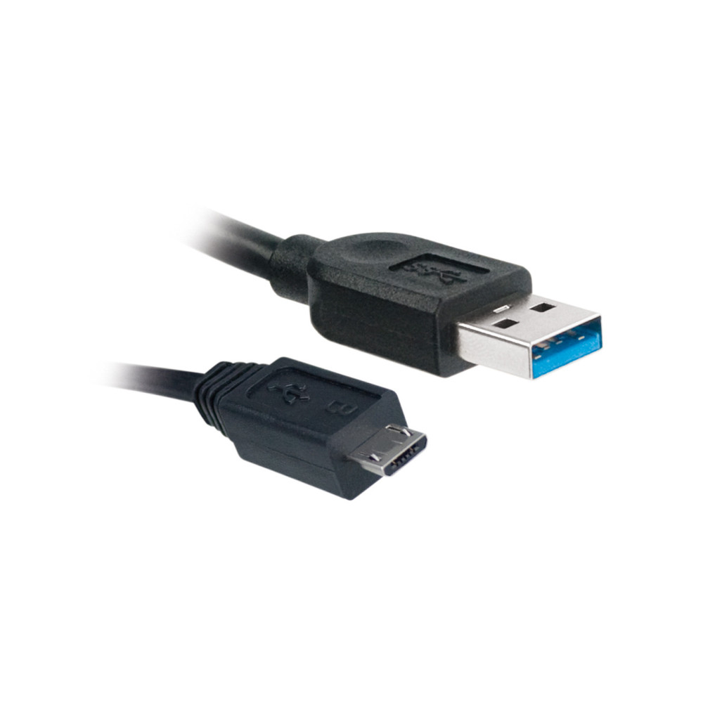 GEEK MONKEY - Chargeur secteur USB-A 2.1 + câble Micro USB - 1 mètre - Noir