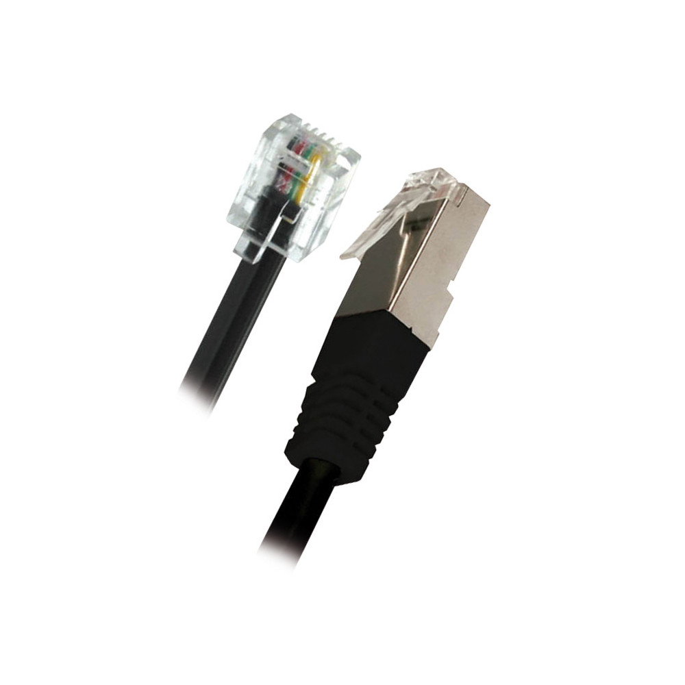 CÂBLE ADSL, RJ11 / RJ45, M / M, NOIR, 5M