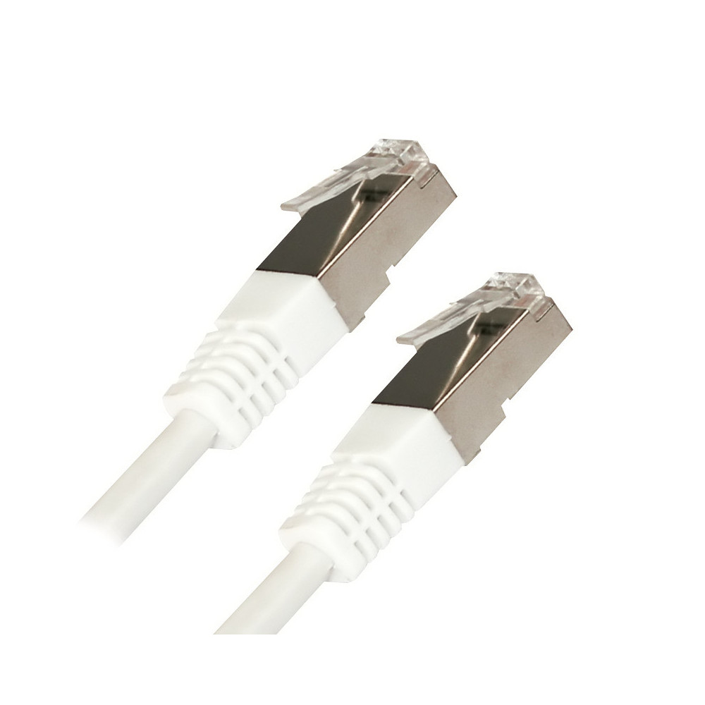 CÂBLE RJ45, CAT 5, F/UTP, DROIT, BLANC, 15M