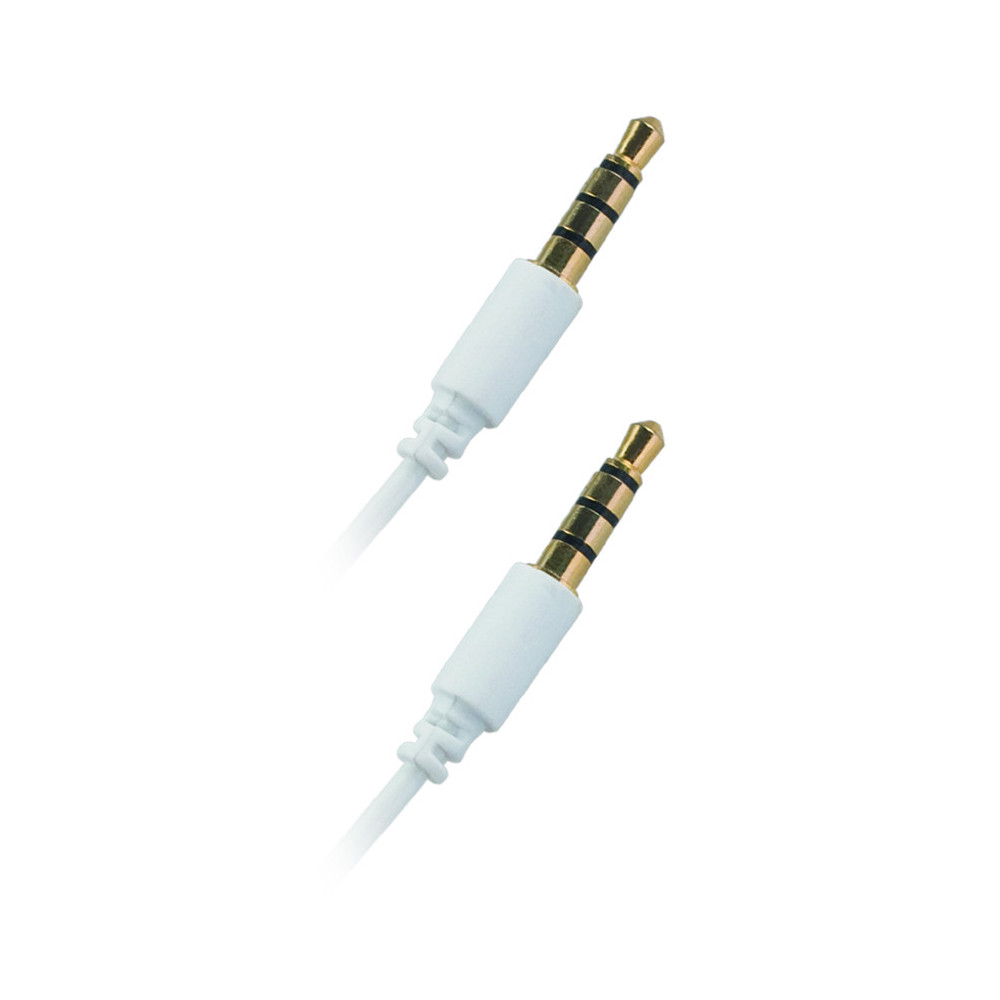 CÂBLE JACK 3.5, STEREO, M / M, BLANC, 3M