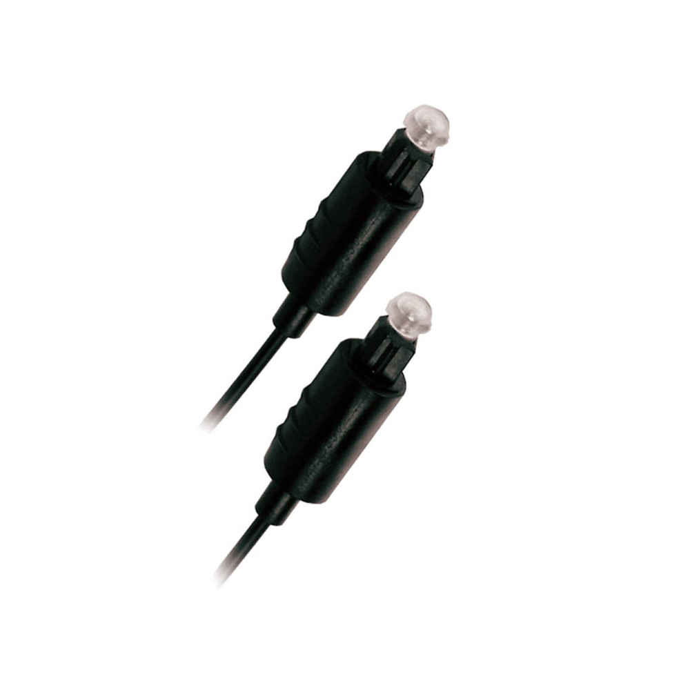 Câble Audio Toslink Optique Mâle/Mâle 1,5m Noir - D2 DIFFUSION