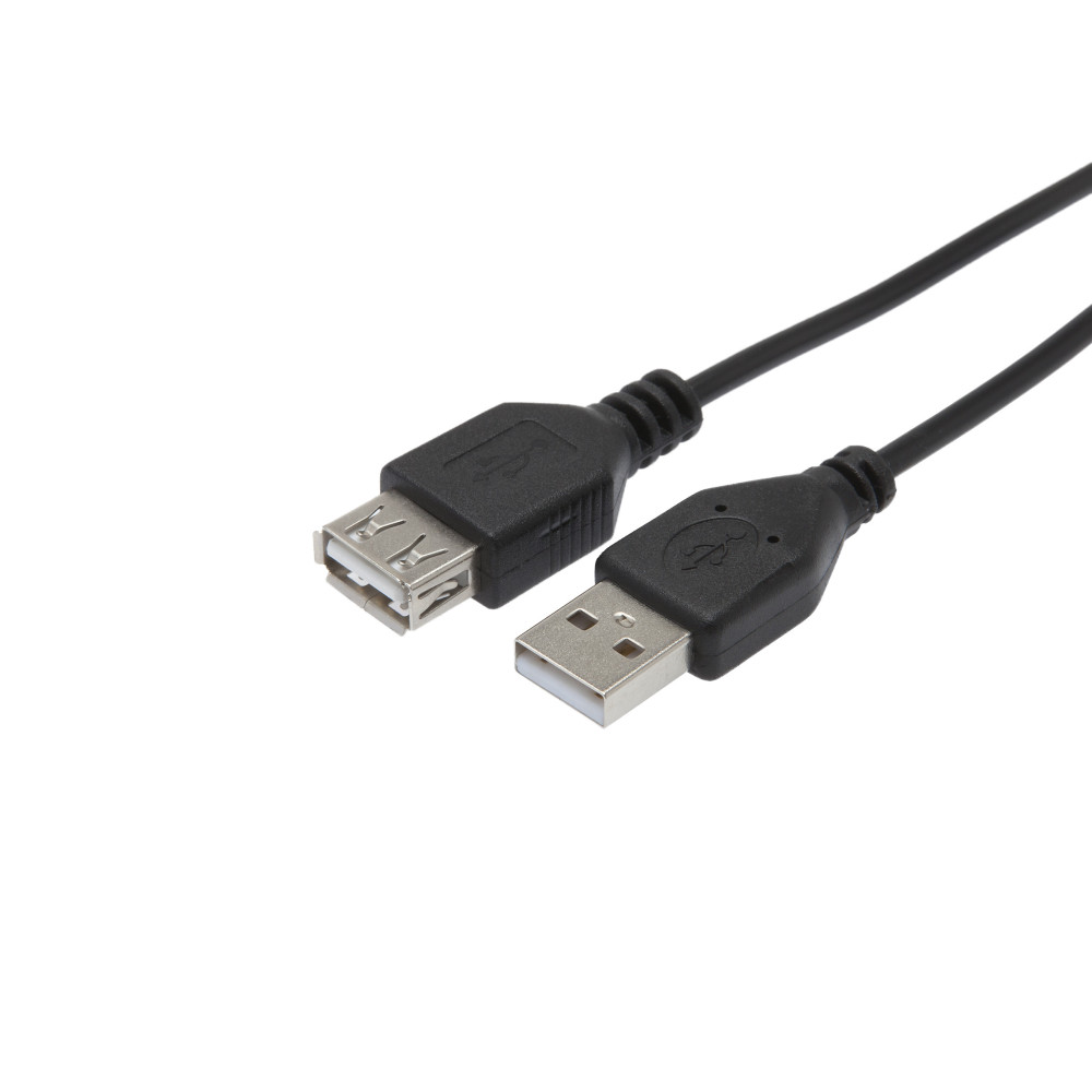 RALLONGE USB 2.0 USB-A/USB-A MÂLE/FEMELLE NOIR 3M
