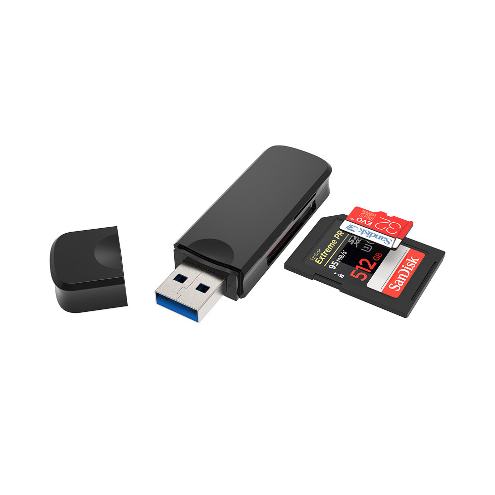 Lecteur de cartes Sandisk USB 3.0 pour cartes SD UHS-I noir