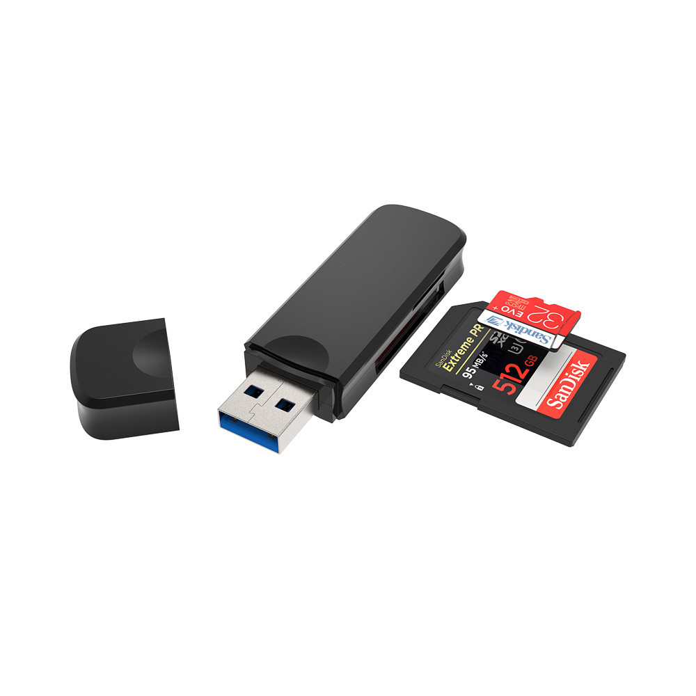 LECTEUR DE CARTE USB 3.0 NOIR