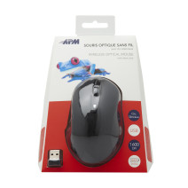 SOURIS SANS FIL RUBBER NOIRE 1600 DPI