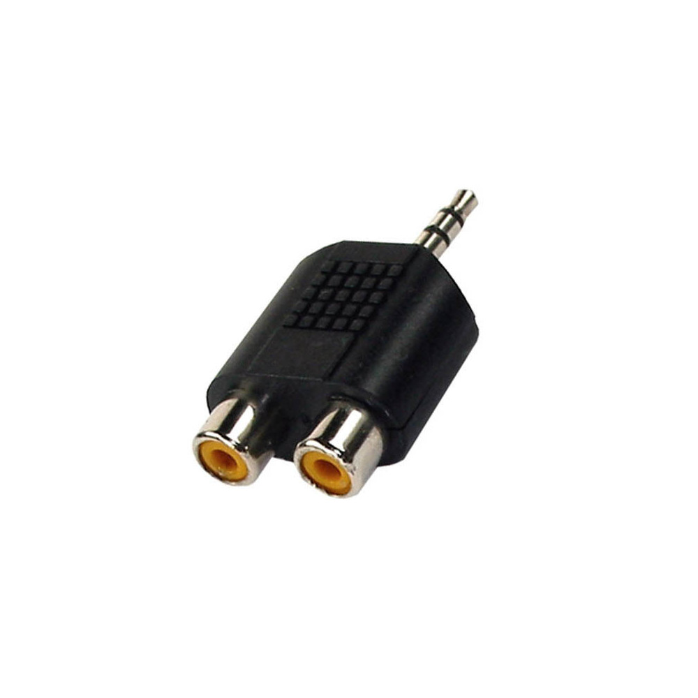 ADAPTATEUR JACK 6.35 / JACK 3.5, STEREO, F / M, NOIR