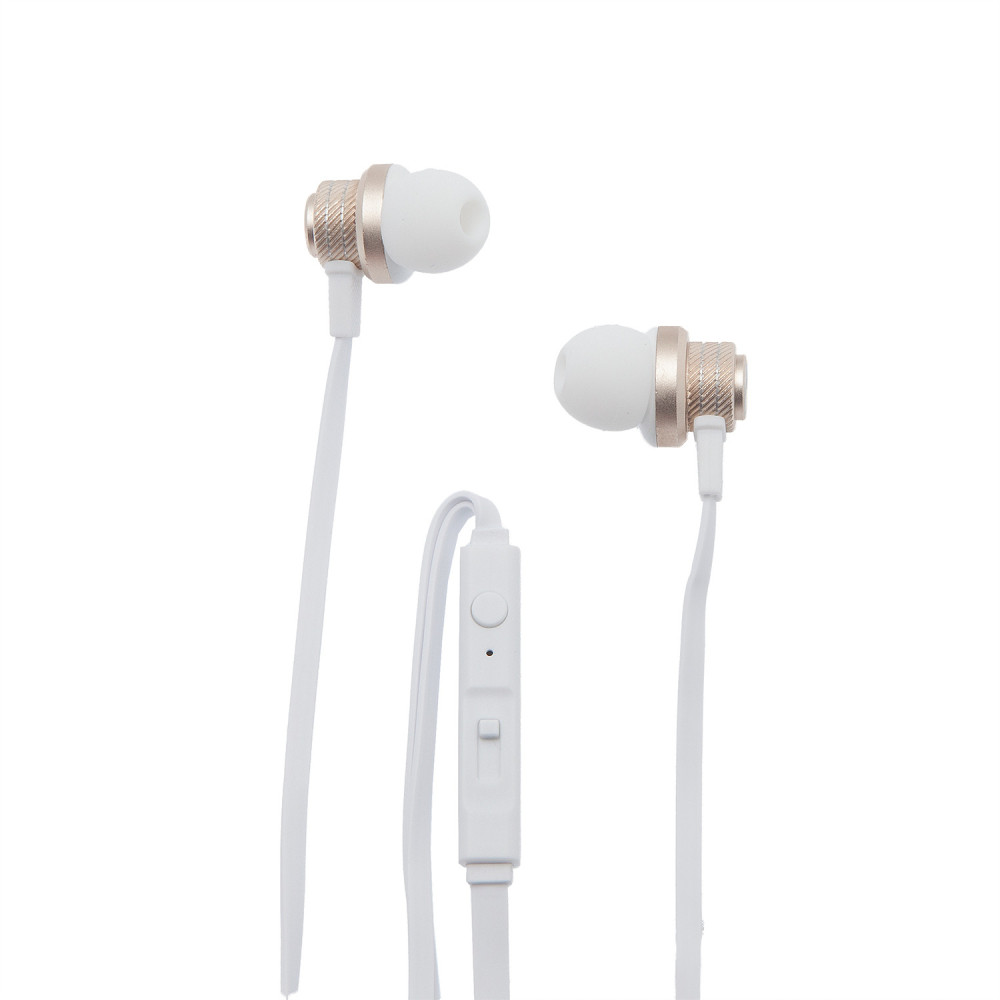 Ecouteurs intra auriculaire avec micro Bluetooth - blanc