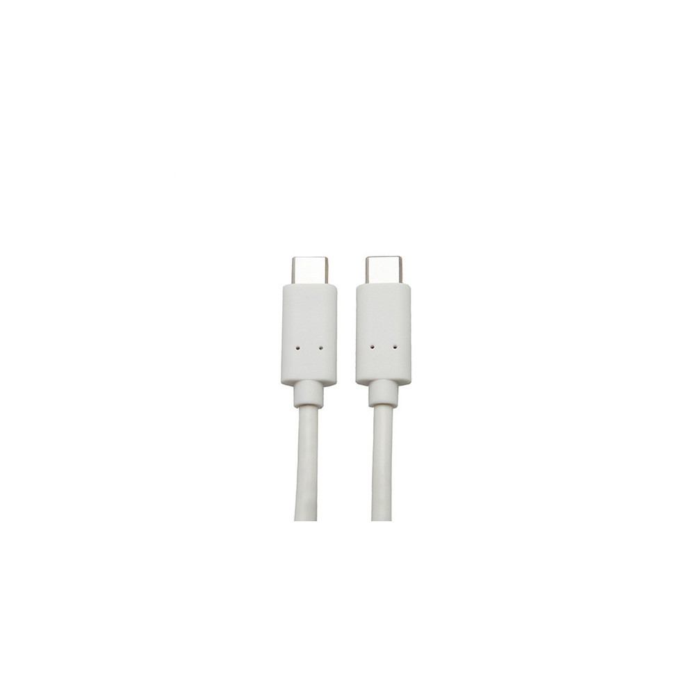 CABLE USB TYPE C / TYPE C BLANC 1M COMPATIBLE PD 3A