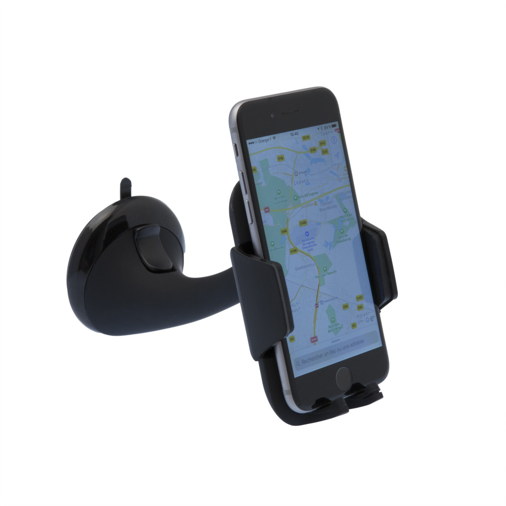 Support Téléphone Voiture Ventouse Pare-brise, compatible tous