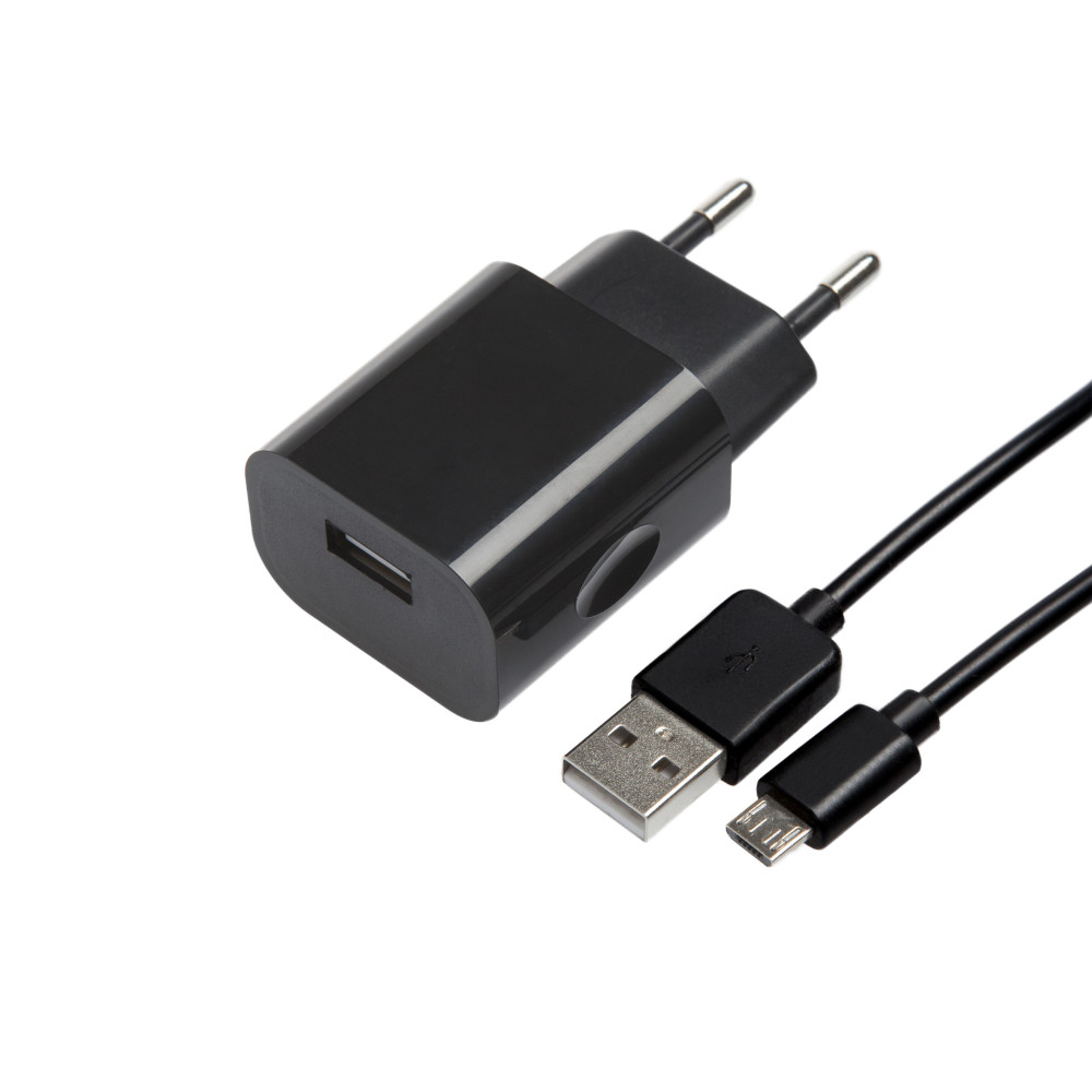 Chargeur usb micro (android) - 1,0 mètre (noir-nylon) - Conforama