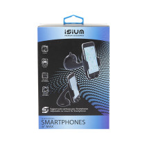 SUPPORT AUTO UNIVERSEL POUR SMARTPHONE SETTY AVEC VENTOUSE PARE-BRISE NOIR  - Jaclem