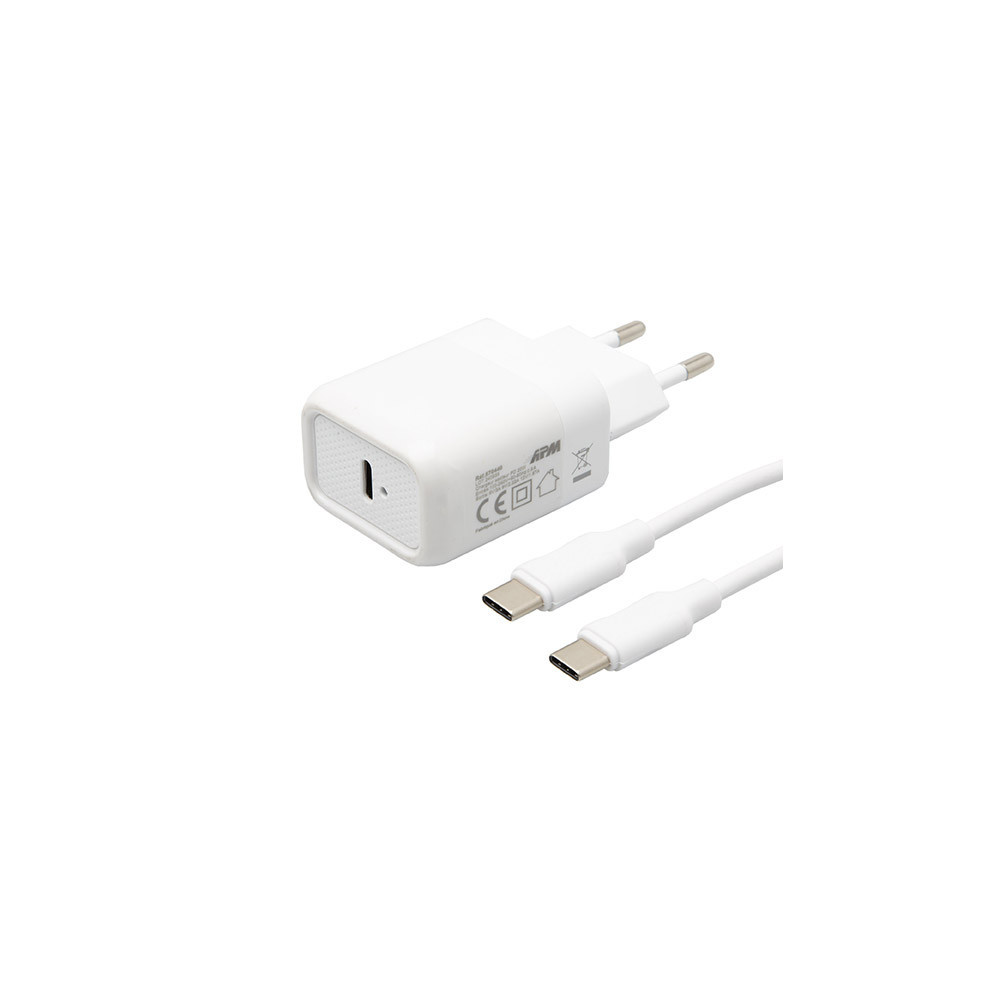 Chargeur rapide secteur SAMSUNG USB type-C - Blanc