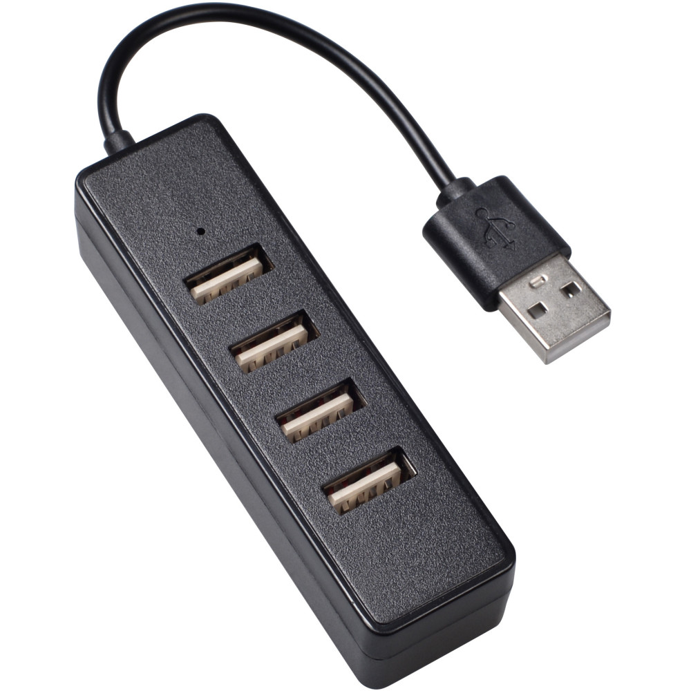 HUB USB 2.0 AUTOALIMENTE USB-A/4 USB-A MÂLE/FEMELLES NOIR HUB USB 2.0 AUTOALIMENTE USB-A/4 USB-A MÂLE/FEMELLES NOIR