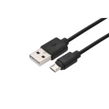 CORDON USB 2.0 USB-A/MICRO USB MÂLE/MÂLE NOIR 2M