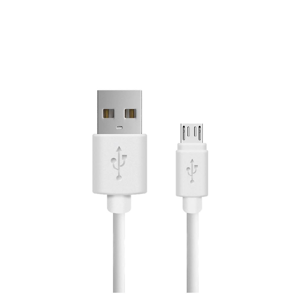 CORDON USB 2.0 USB-A/MICRO USB MÂLE/MÂLE BLANC 1M