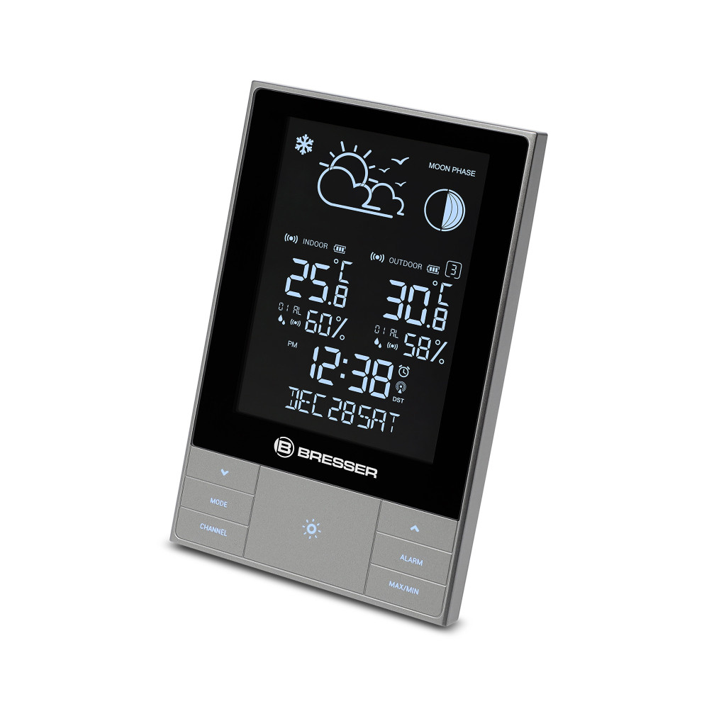 Station Météo La Crosse Technology WS6230 - Radio-Pilotée, Température/Hygrométrie Int/Ext, Noir
