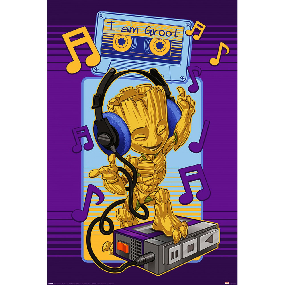 POSTER GUARDIANS OF THE GALAXY (GROOT CASSETTE)