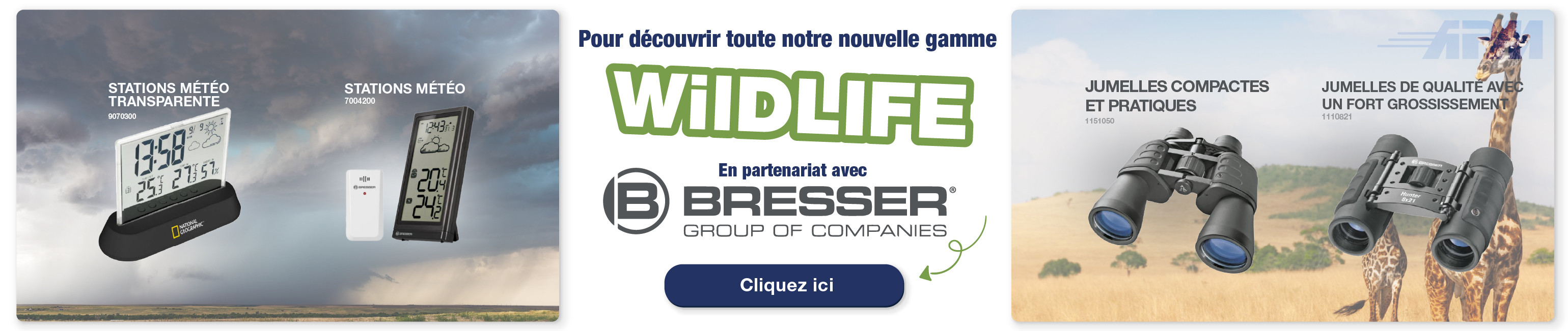 APMFrance partenariat Bresser vous présente la gamme Wild life